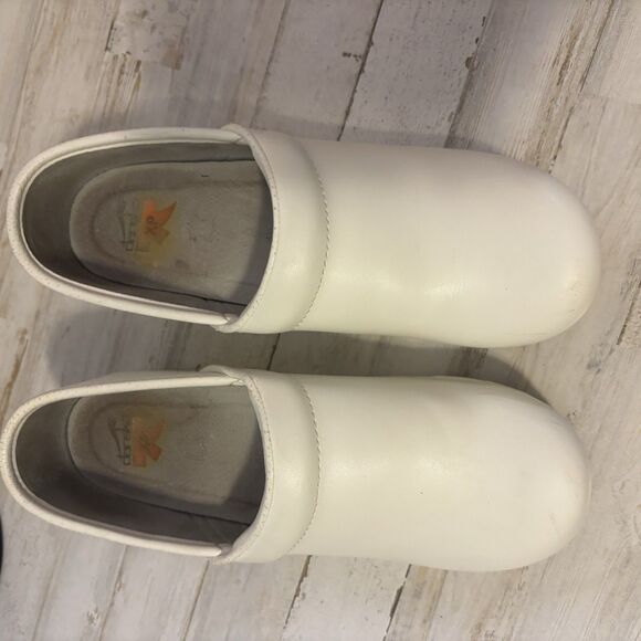 Dansko White Leather Professional Box Clogs Shoes Nursing Women’s 40/9.5-10 - Picture 12 of 14